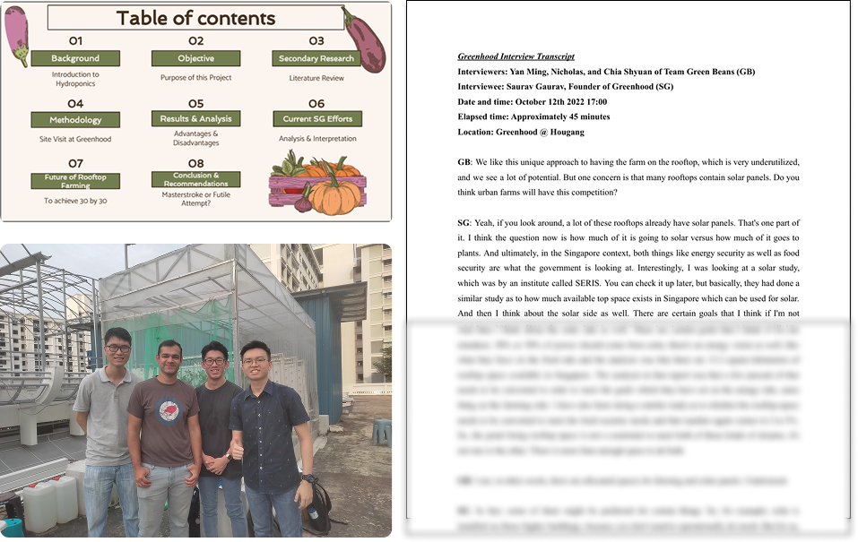 Images of Greenhood project